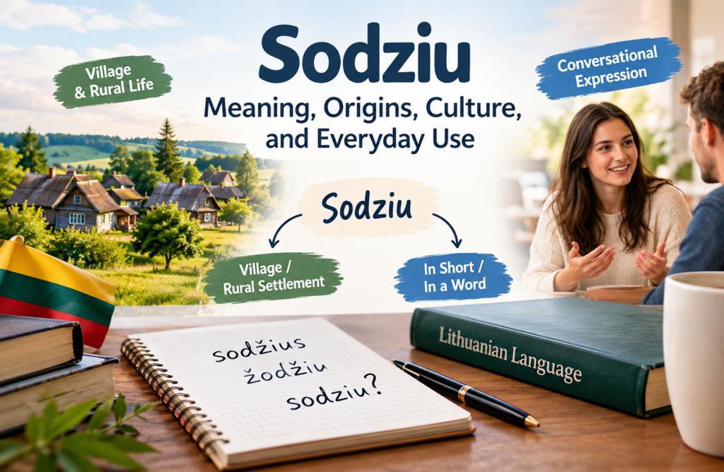 Sodziu: Meaning, Origins, Culture, and Everyday Use