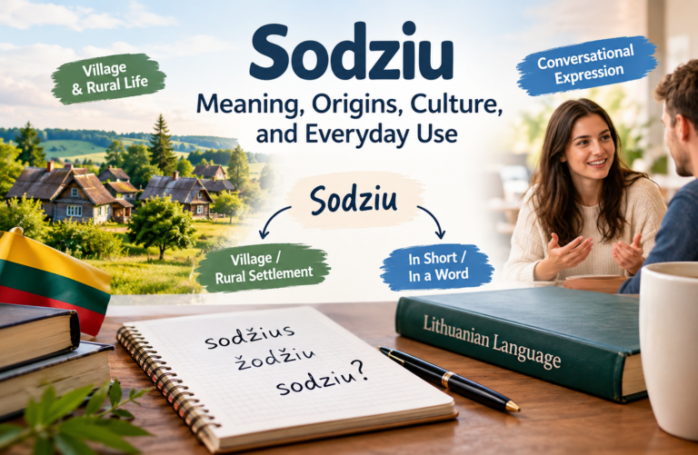 Sodziu: Meaning, Origins, Culture, and Everyday Use