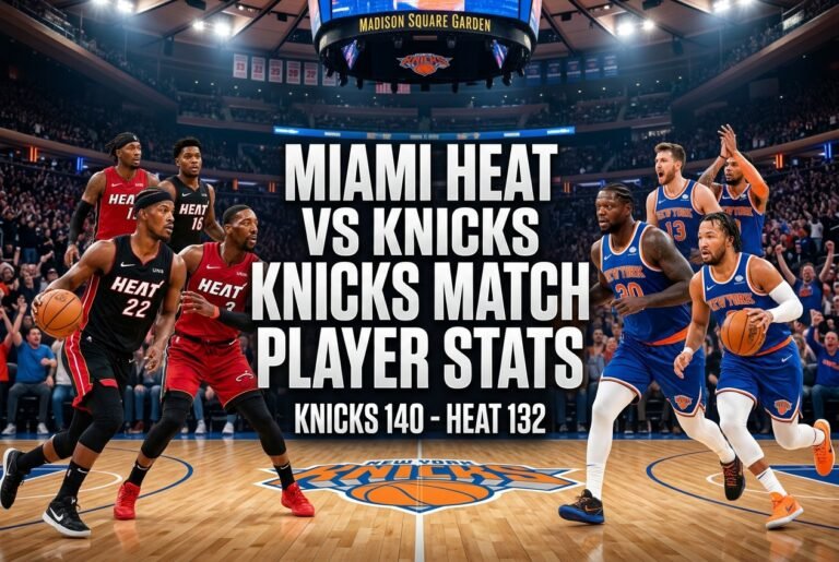 Miami Heat vs Knicks Match Player Stats