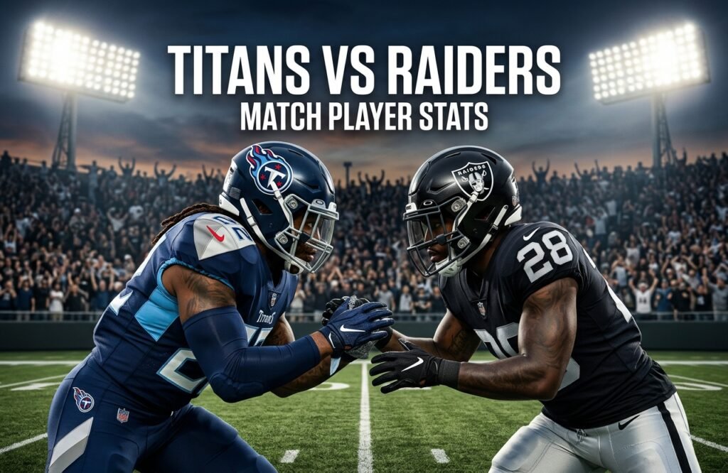 Tennessee Titans vs Las Vegas Raiders Match Player Stats