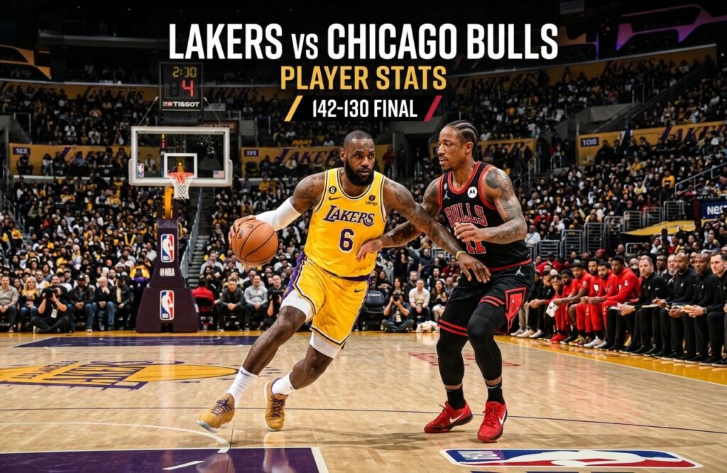 Lakers vs Chicago Bulls Match Player Stats