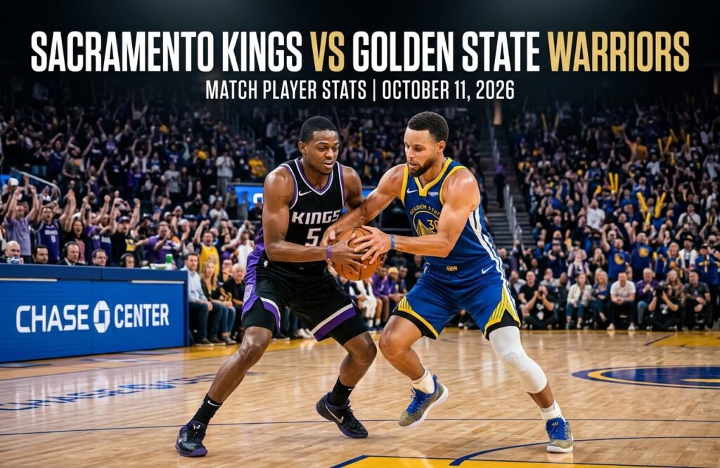 sacramento kings vs golden state warriors match player stats