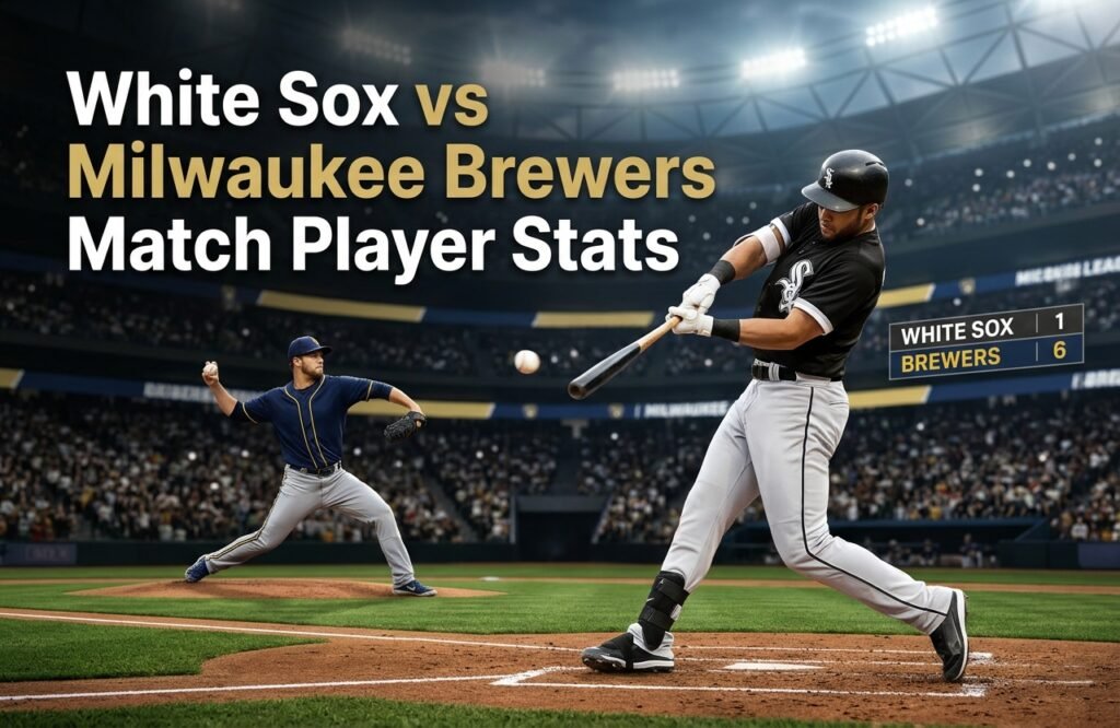white sox vs milwaukee brewers match player stats