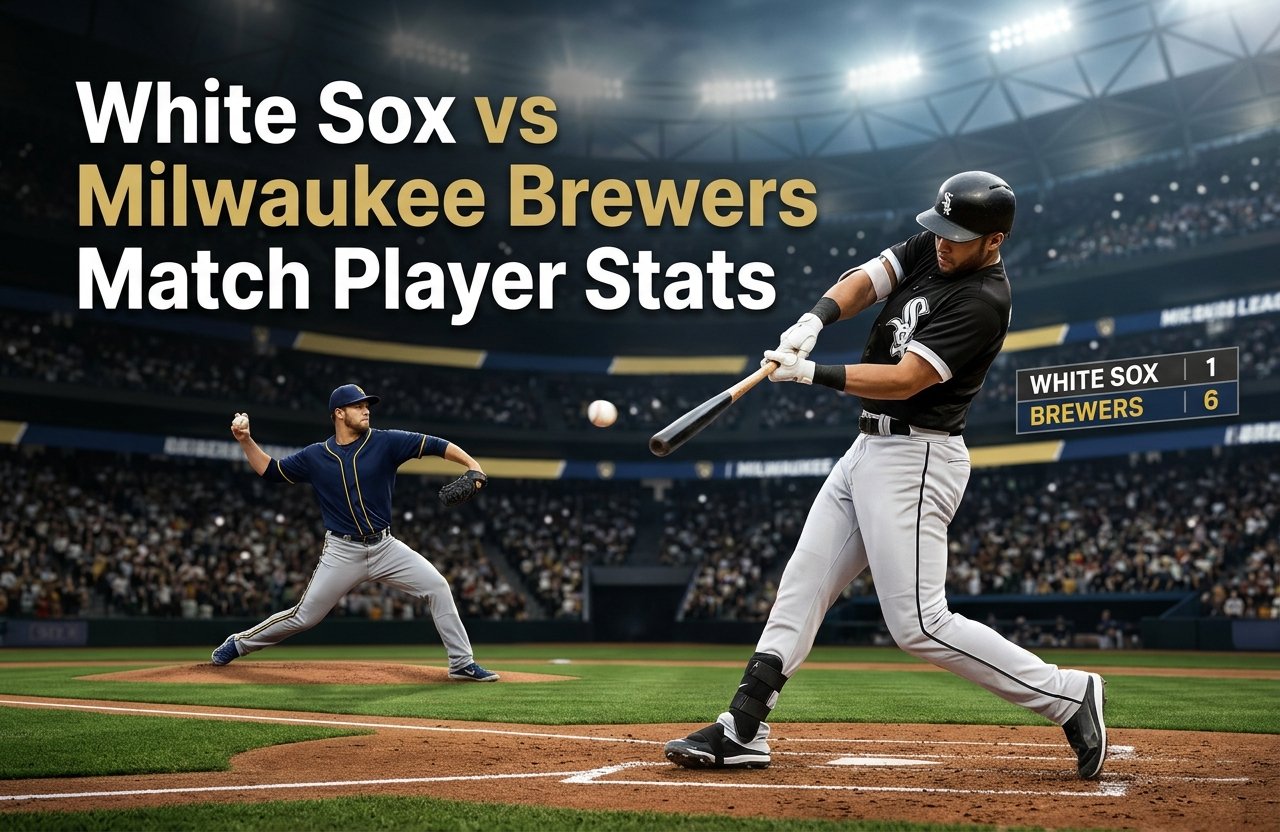 white sox vs milwaukee brewers match player stats