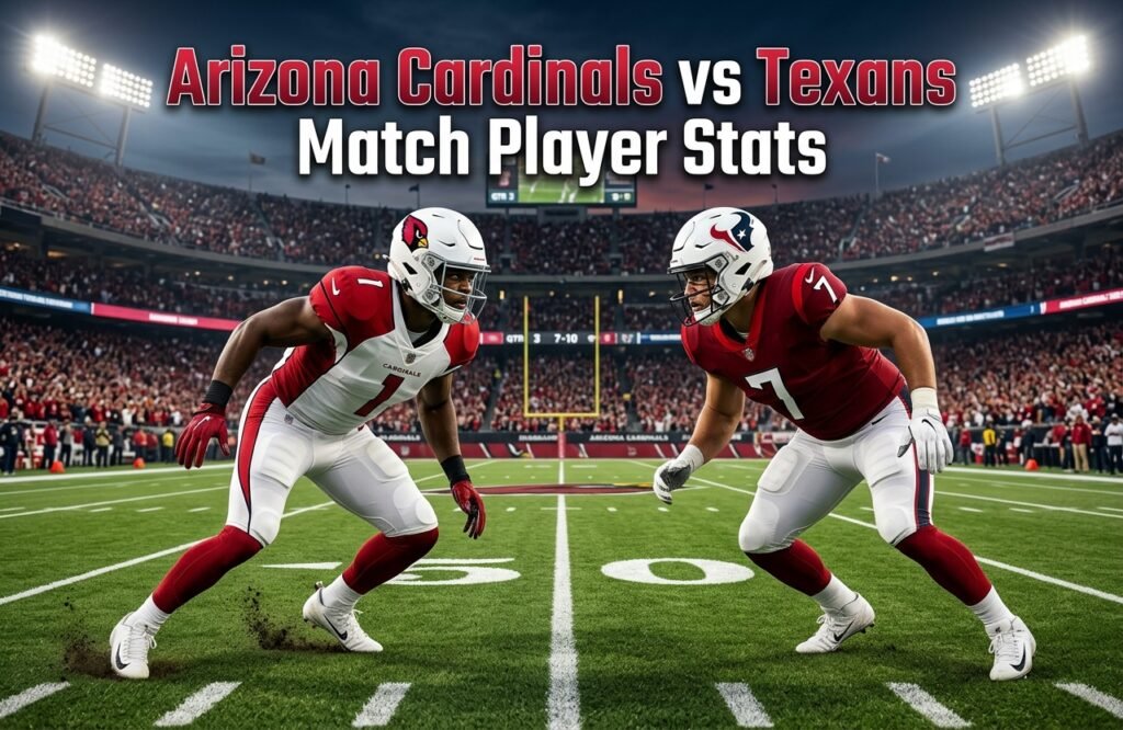 Arizona Cardinals vs Texans Match Player Stats
