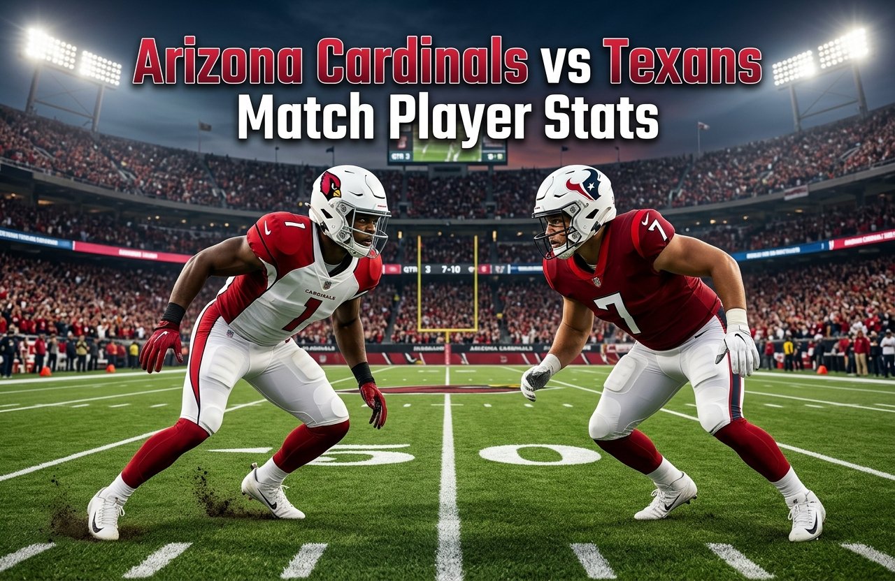 Arizona Cardinals vs Texans Match Player Stats
